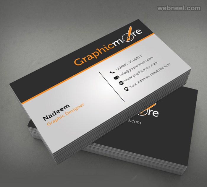 Contoh desain card name